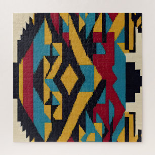 Native American Abstract Tribute 01 Jigsaw Puzzle