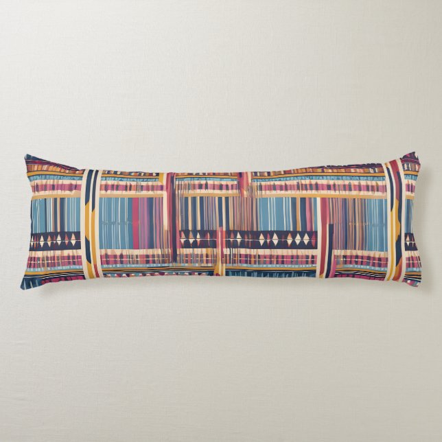 Native American Abstract Tribute 07 Body Cushion (Front)