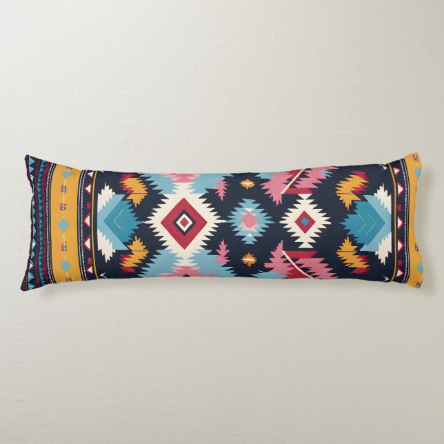 Native American Abstract Tribute 17 Body Cushion (Front)