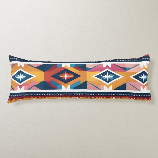 Native American Abstract Tribute 18 Body Cushion (Front)