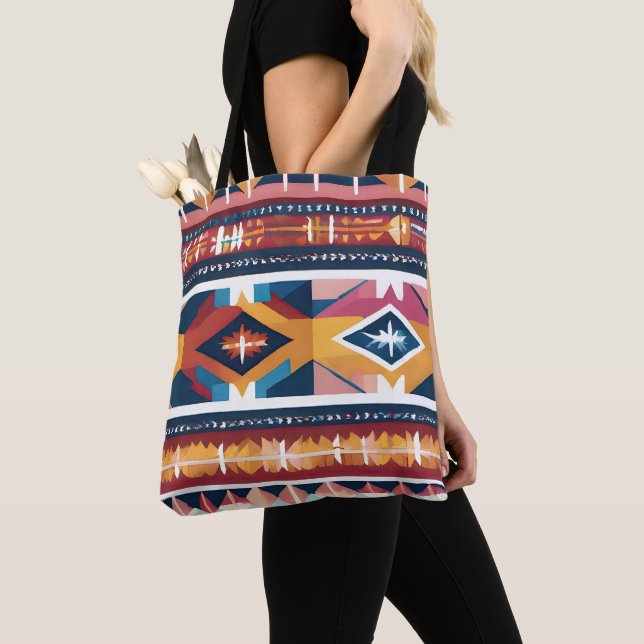 Native American Abstract Tribute 18 Tote Bag (Close Up)