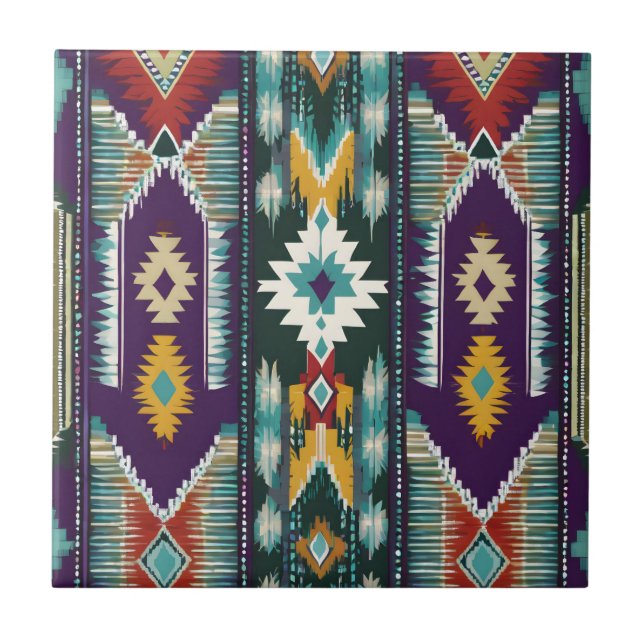 Native American Abstract Tribute S9 Tile (Front)