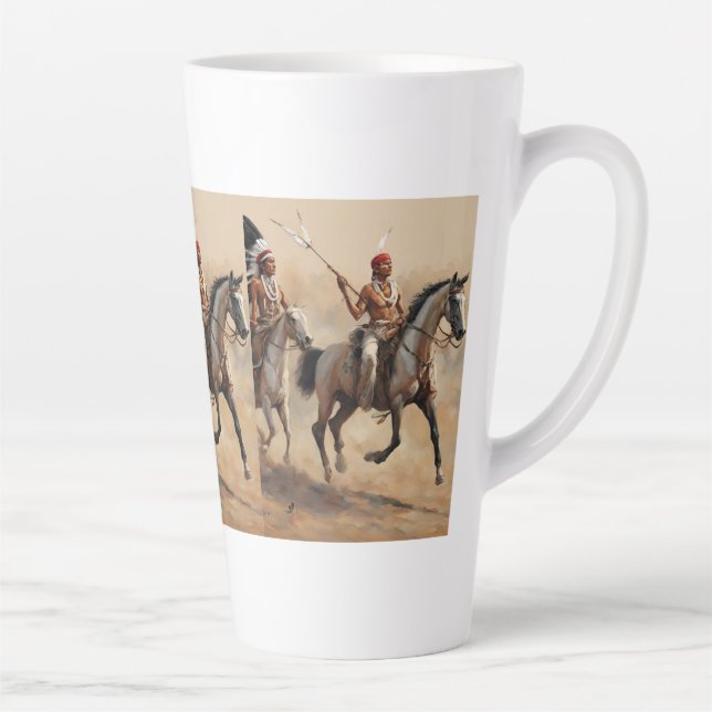 Native American (AI created) Latte Mug (Right)
