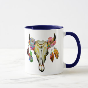 Native American Animal Skull Mug