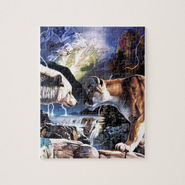 NATIVE AMERICAN ART JIGSAW PUZZLE (Vertical)