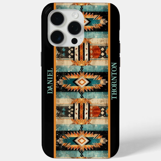 Native American Aztec Design Personalised Case-Mate iPhone Case (Back)