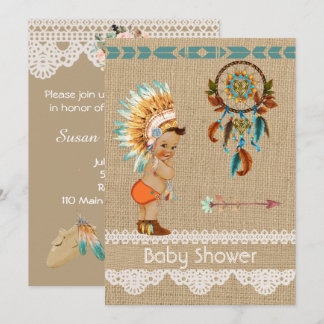Native American Baby Boy Baby Shower Invitation