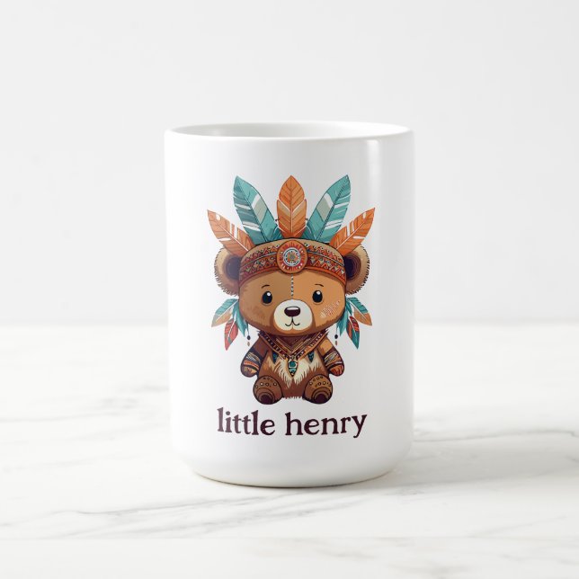 Native American Bear Coffee Mug (Center)