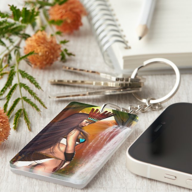 Native American Beauty Key Ring (Front Right)