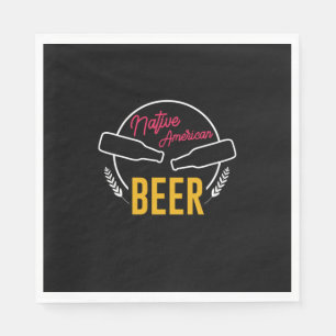 Native American Beer Napkin