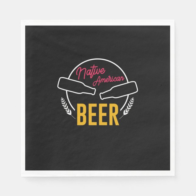 Native American Beer Napkin (Front)