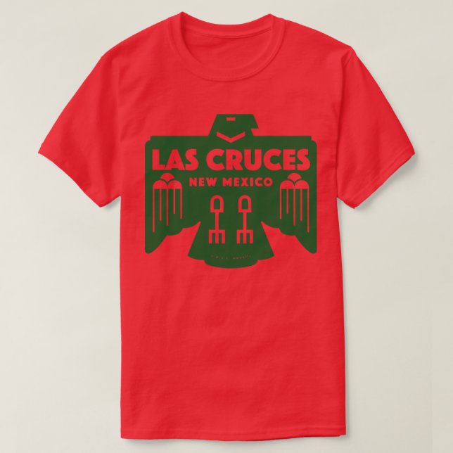 Native American Bird Las Cruces New Mexico Green T-Shirt (Design Front)