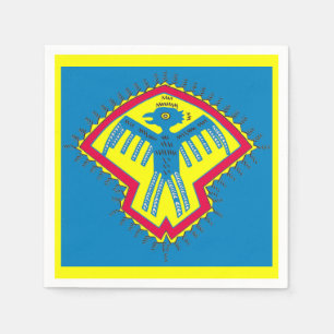 Native American bird symbol Napkin