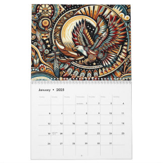 Native American Birds Calendar