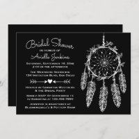 Native American Black Dreamcatcher Bridal Shower