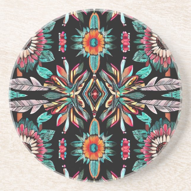 Native American Bohemain Coaster (Front)