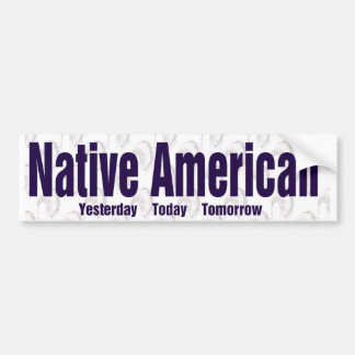 Native american bumper sticker