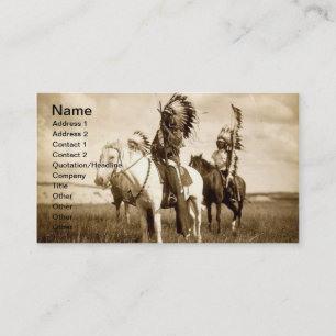 Native American Business Card