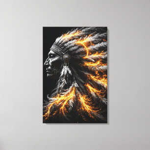 Native American Chief Canvas Print