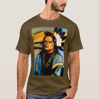 Native American Chief Long  T-Shirt