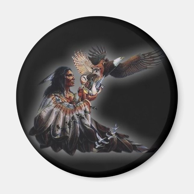 Native American Chief Magnet (Front)