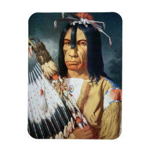 Native American Chief of the Cree people of Canada Magnet