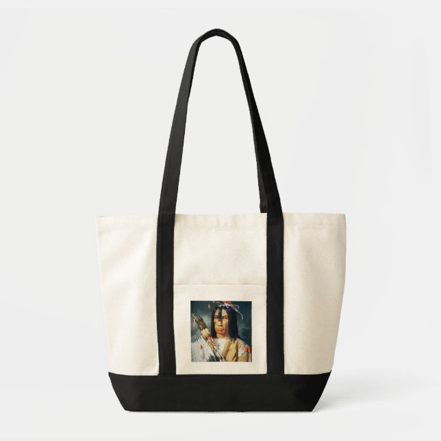Native American Chief of the Cree people of Canada Tote Bag (Front)