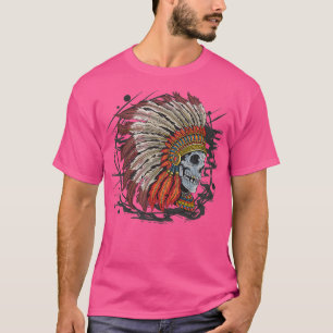 Native American chief skull 2 T-Shirt