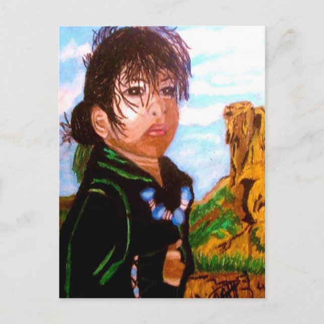 NATIVE AMERICAN CHILD postcard (Front)