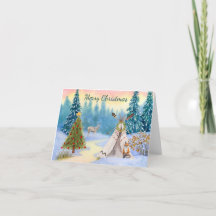 Native American Christmas Folded Holiday Card
