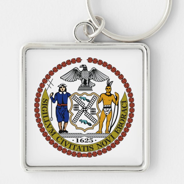 Native American Coat of Arms Key Ring (Front)