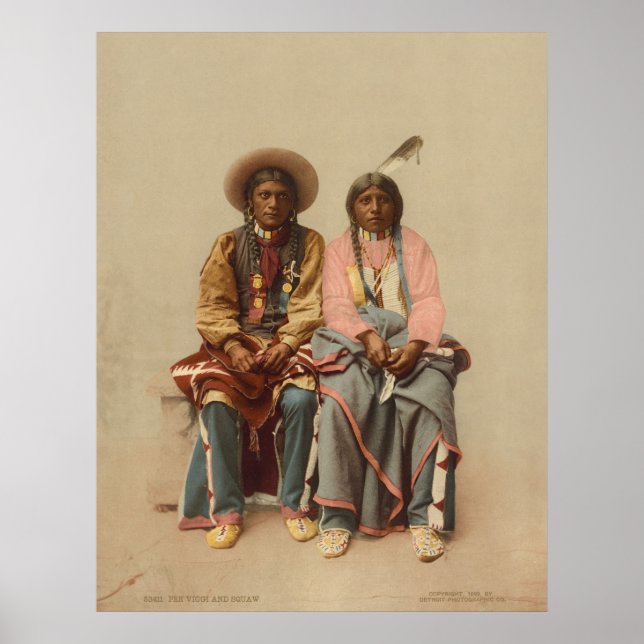 Native American Couple, 1899 Poster (Front)