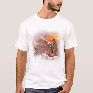 Native American Couple Vignette T-Shirt