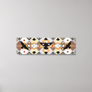 Native American Crow Stretched Canvas Print