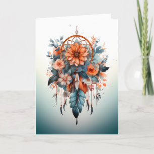 Native American Day Greeting Card   Dreamcatcher