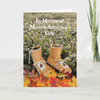 Native American Day Infant Moccasins Fall Leaves