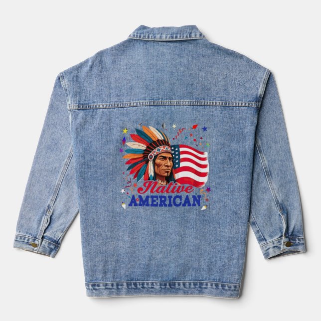 Native American Denim Jacket (Back)