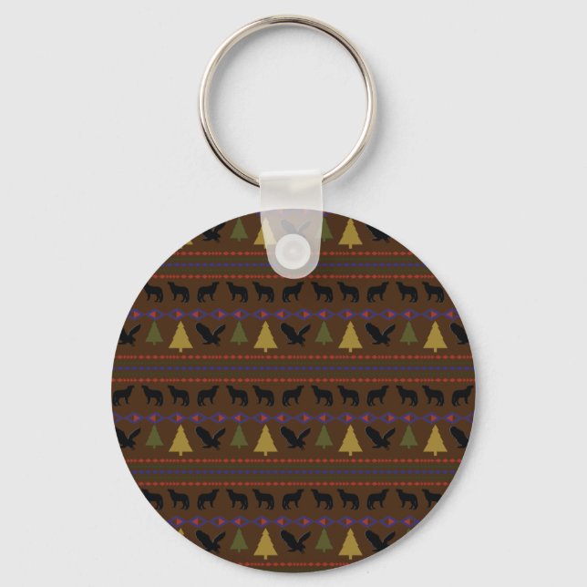 Native American Designs Key Ring (Front)