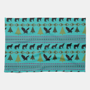 Native American Designs Tea Towel