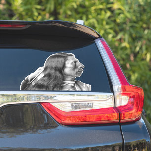 NATIVE AMERICAN DIE CUT CAR DECAL STICKER