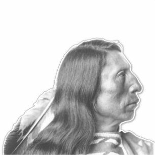 NATIVE AMERICAN DIE CUT DECAL STICKER