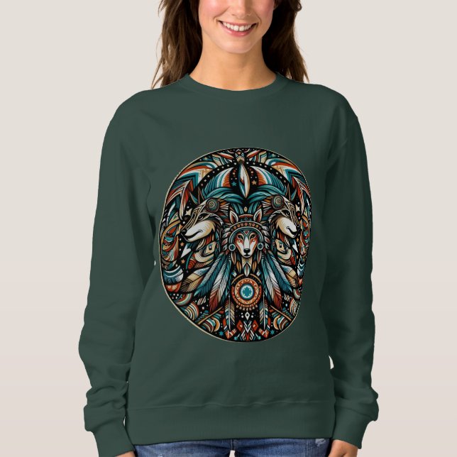Native American Dogs Sweatshirt (Front)