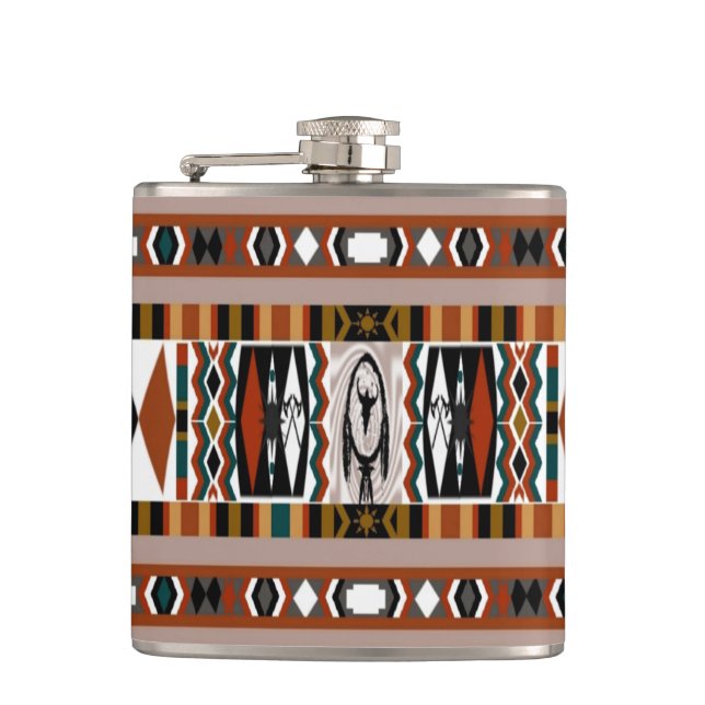 Native American Dreamcatcher Flask (Front)
