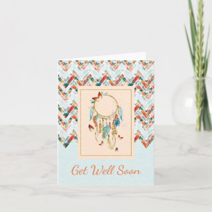 Native American Dreamcatcher Get Well Soon Card
