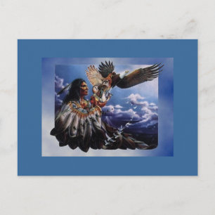 Native American Eagle Postcard