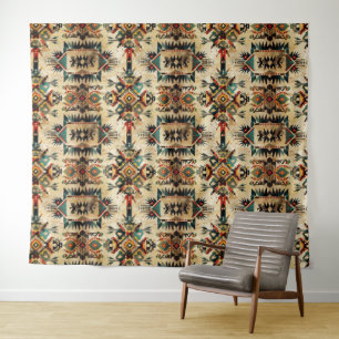Native American Ethnic Art Tribe Pattern Vintage Tapestry