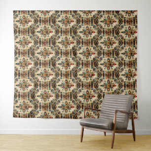 Native American Ethnic Art Tribe Pattern Vintage Tapestry