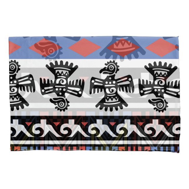 Native American Ethnic Illustration Pillowcase (Front)