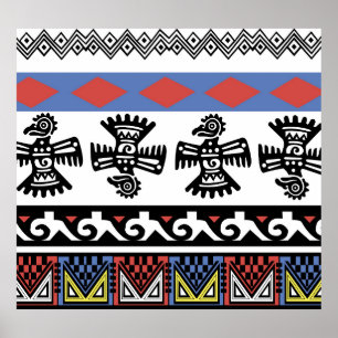 Native American Ethnic Illustration Poster