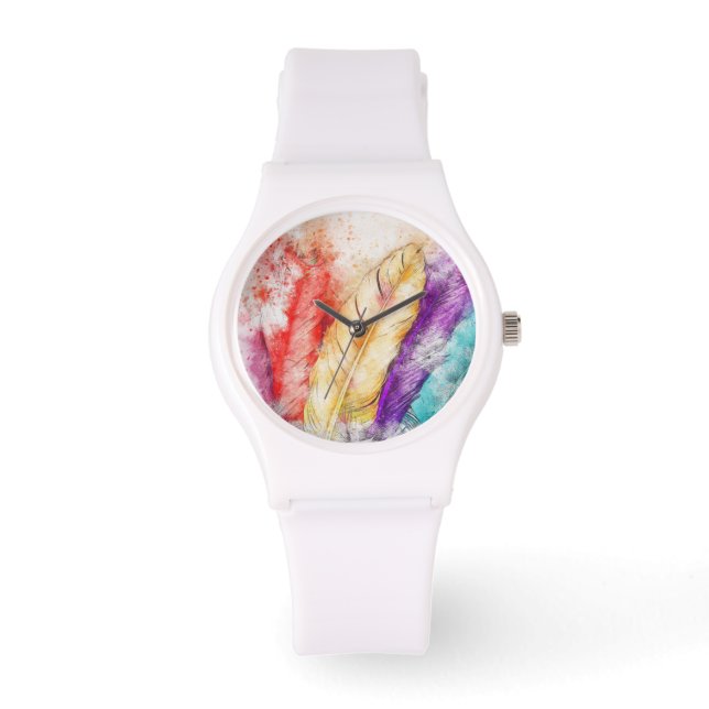 Native American Feather watch. Watch (Front)